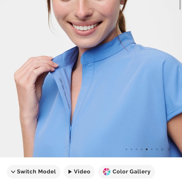 FIGS Rafaela Oversized Scrub Top - Picture 9 of 11